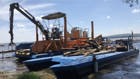 Debris Cleanup Begins On Lake - Post Journal